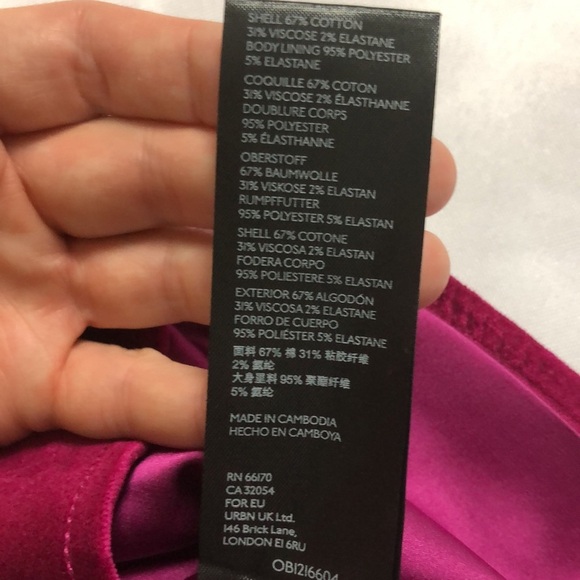 🧡 0 🧡 NWT Anthro Top Tank Bustier Velvet Cropped Sexy - Picture 6 of 6